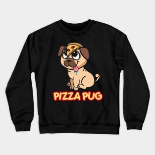 pizza pug dog Crewneck Sweatshirt